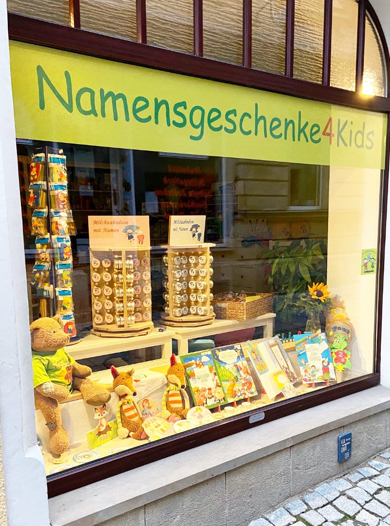 Ladengeschäft Namensgeschenke4Kids in Bad Schandau